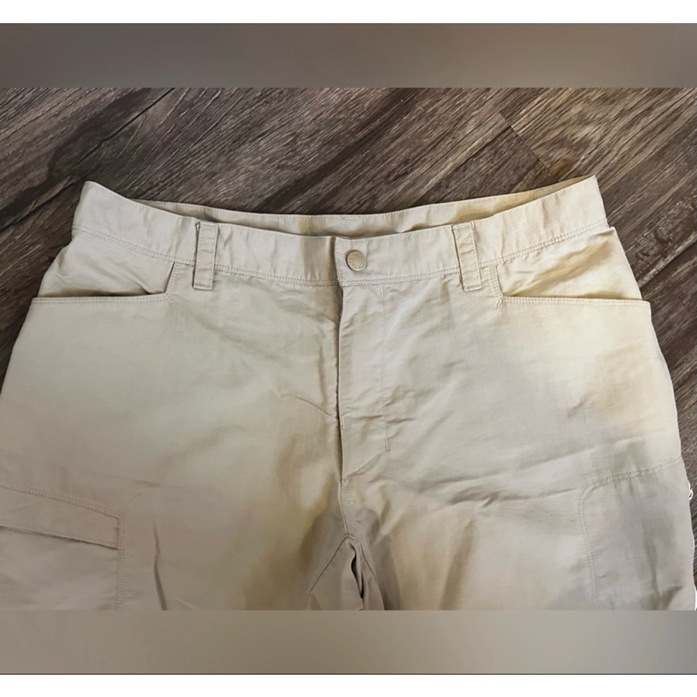 The North Face Men’s Short Court Khaki Tan Outdoor Hiking Cargo Pants Sz 38 - Picture 3 of 8